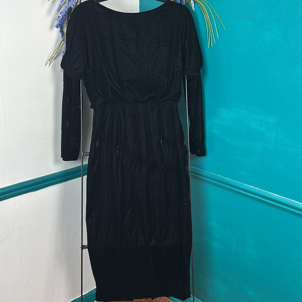 Rachel Zoe Emmaline Drape Back Velvet Dress - Picture 8 of 11